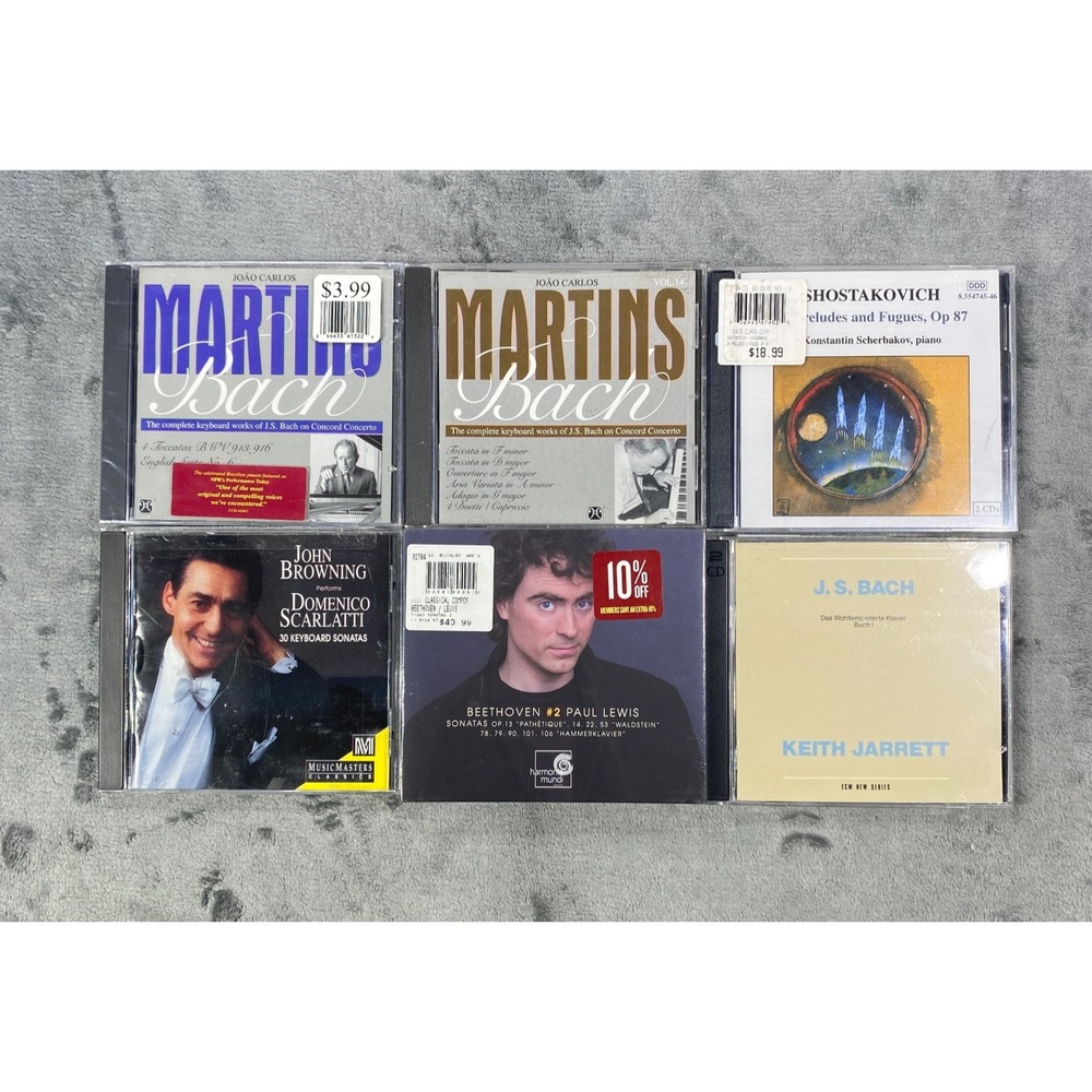 Classical Lot of 6 Scarlatti Bach Shostakovich Paul Lewis Piano Keyboard Chamber